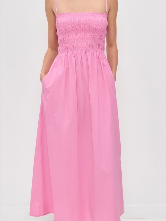 pistola Dresses & Skirts - pistola Pink Smocked Waist Maxi Skirt